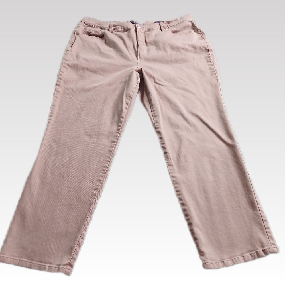 Gloria Vanderbilt Amanda Jeans 20W (Short) Pink Classic Stretch Denim Pants